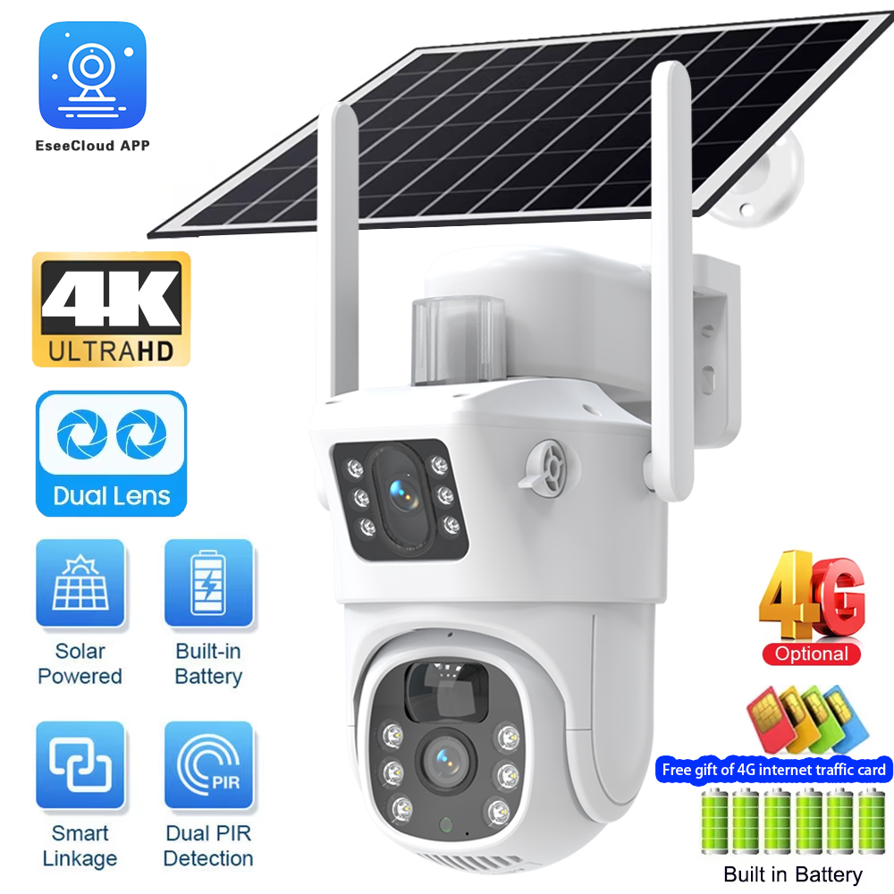 Smart Home Camera Ezviz - IP-камера на солнечной батарее, 8 Мп,