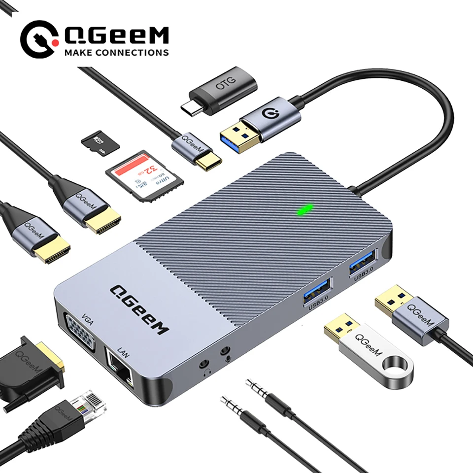 Док-станция QGeeM USB 3.0, USB – обзор и цена Smart Home Hub 2